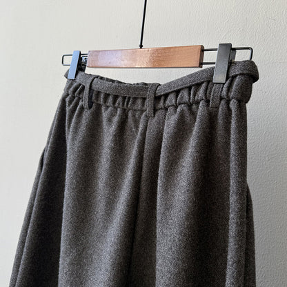 【Y82677】 實拍復古系帶加厚七分闊腿褲251023