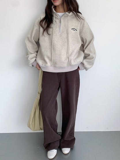 【LD11010】實拍S~XL復古加絨加厚高腰直筒牛仔褲251110