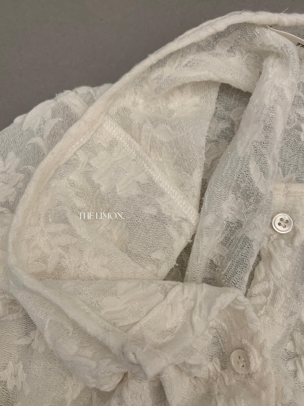 【L11007】檸檬檸檬早秋重工提花圓領長袖小外套+蕾絲細肩帶背心套裝260728