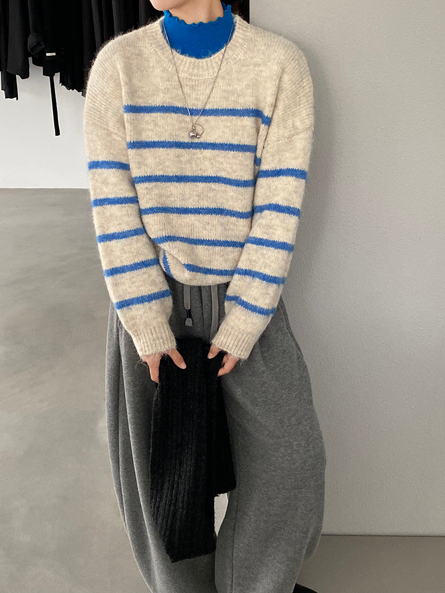 【cimz8925】實拍冬季復古圓領氣質針織毛衣251120