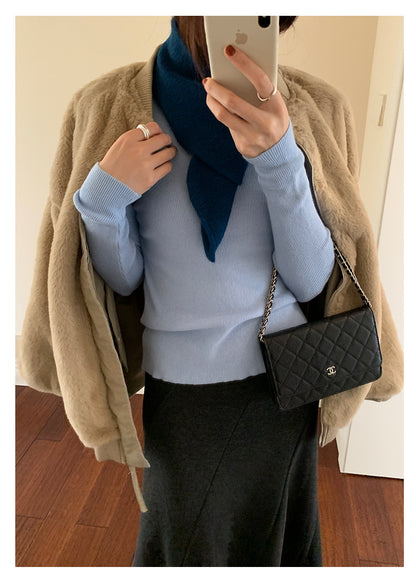 【H5520】實拍冬季法式高級魚尾裙251125