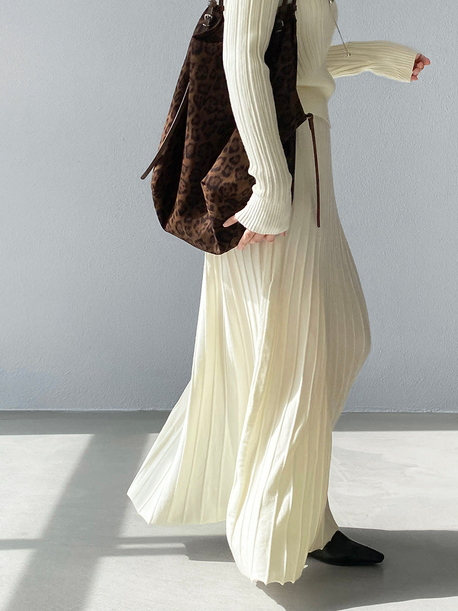 【cimz100789】實拍法式高級感收腰顯瘦針織衫＋針織長裙(分開下單）251120