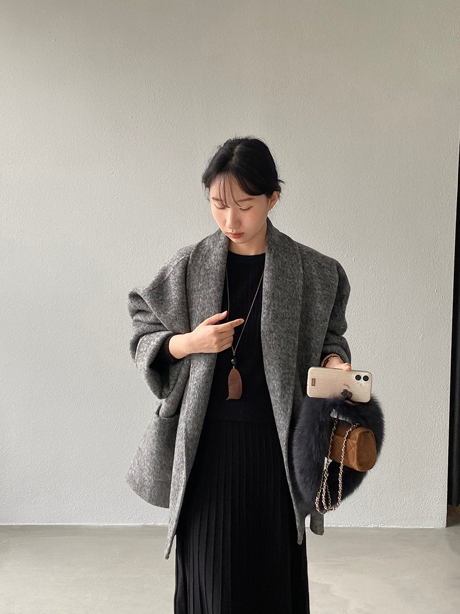 【cimz519】實拍冬天澳羊毛100%雙面呢大衣外套251201