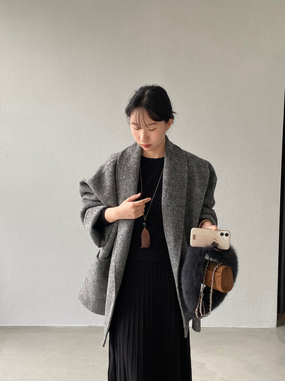 【cimz519】實拍冬天澳羊毛100%雙面呢大衣外套251201