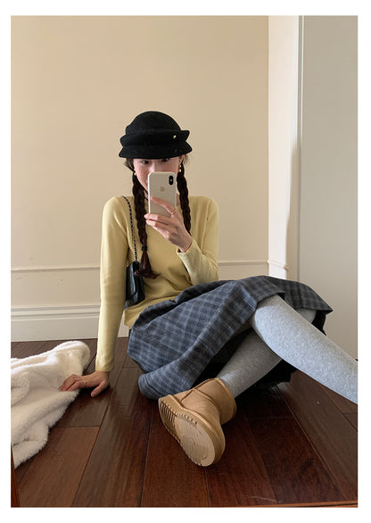 【H5510】實拍5色簡約雙層領針織T恤
251118