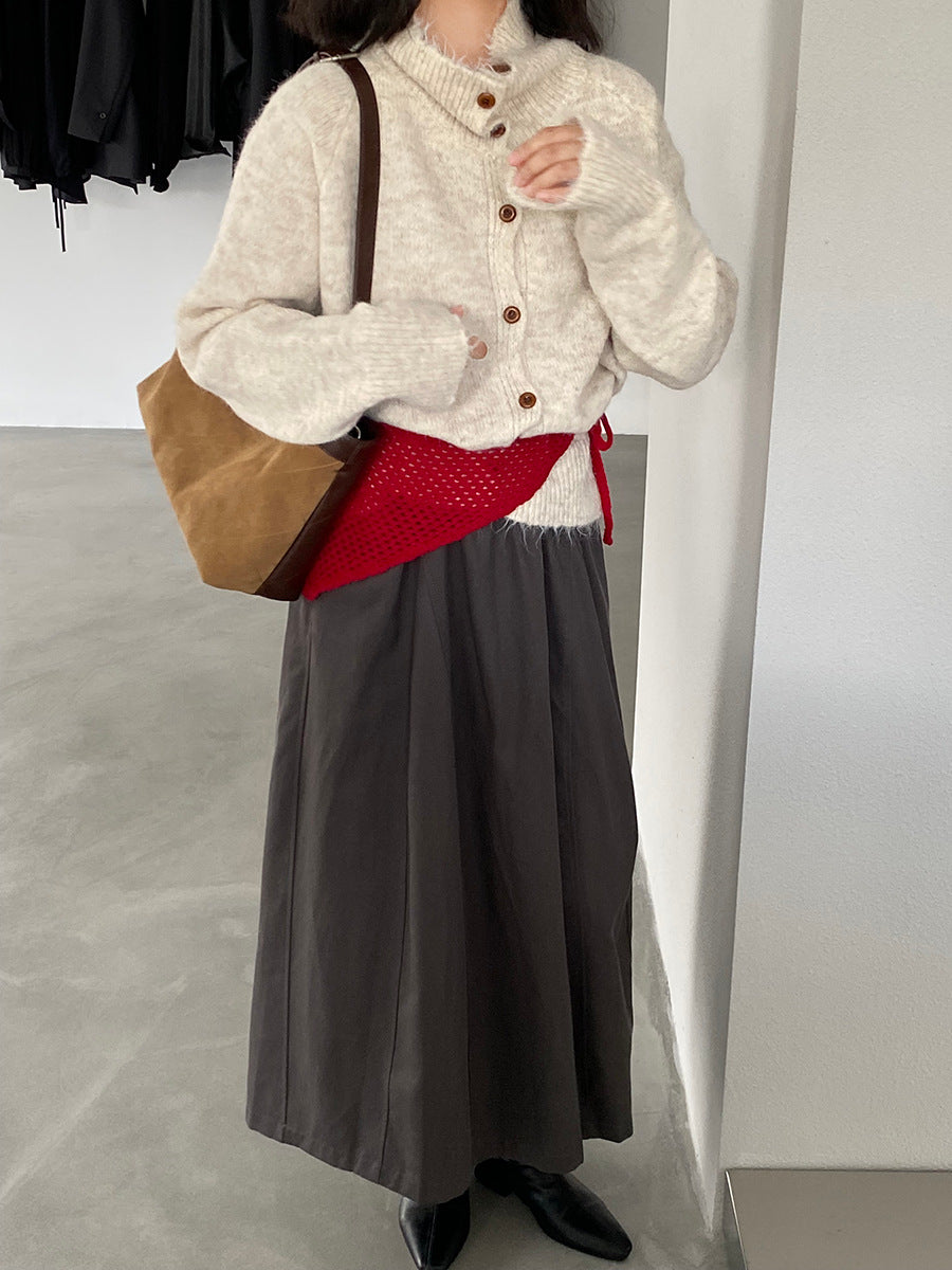 【cim8616】實拍質感加厚慵懒態度高領針織毛衣251114