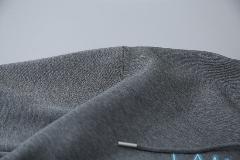 【LD11040】實拍字母印花加厚加絨連帽衞衣251202