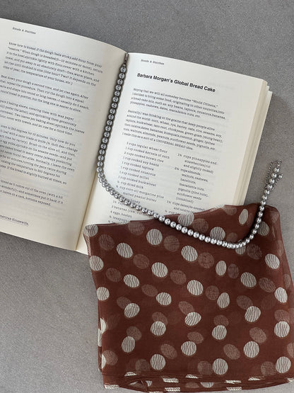 【cimzW807】 法式复古高级感絲巾髮帶綁脖多用途絲巾260319