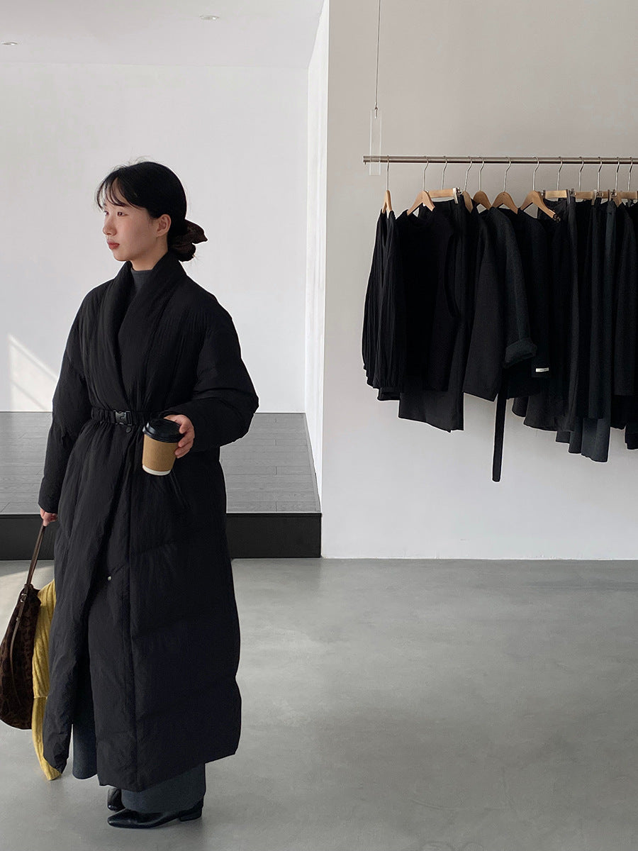 【cimz6386】實拍歐美大氣抗寒鎖温收腰氣質羽絨外套（白鴨絨90%)251120