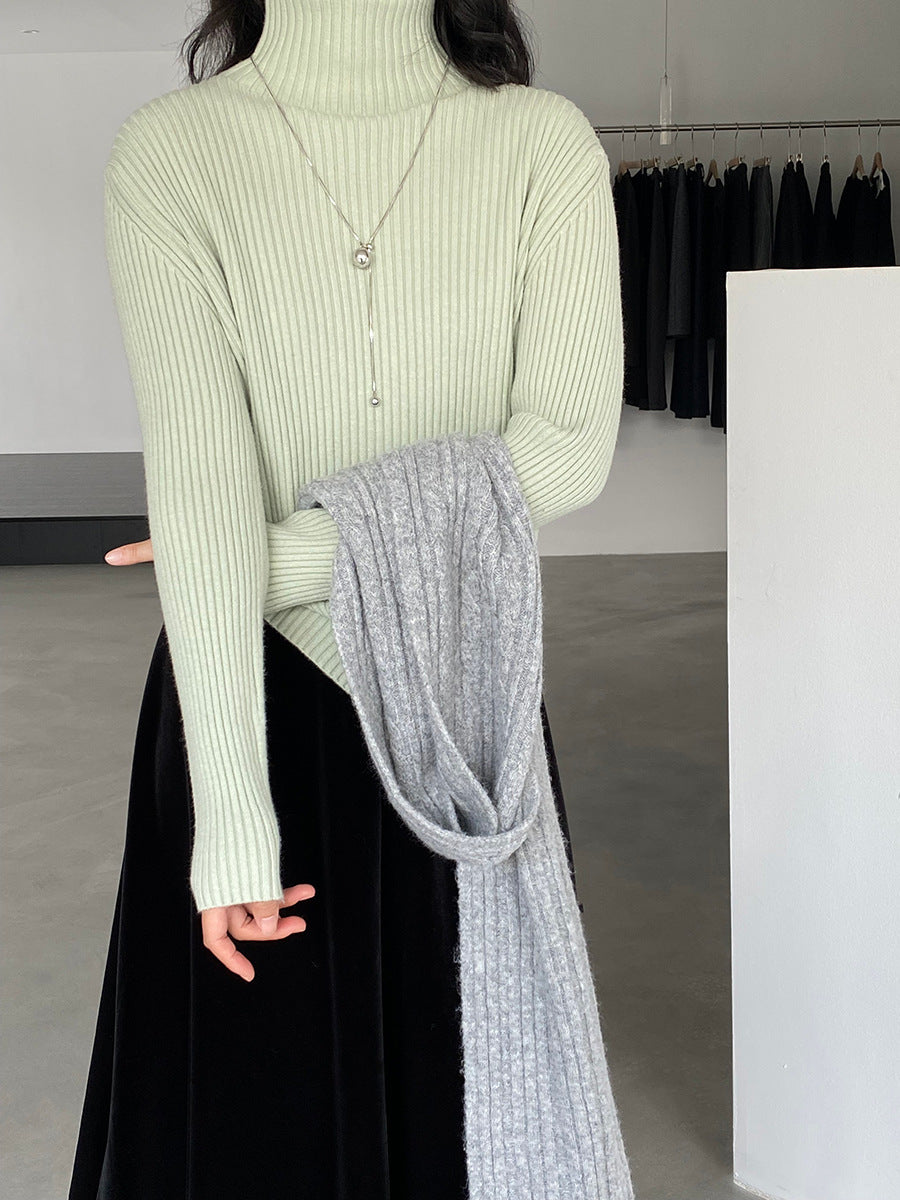 【cimz1388】實拍高領加厚高級感針織毛衣251128