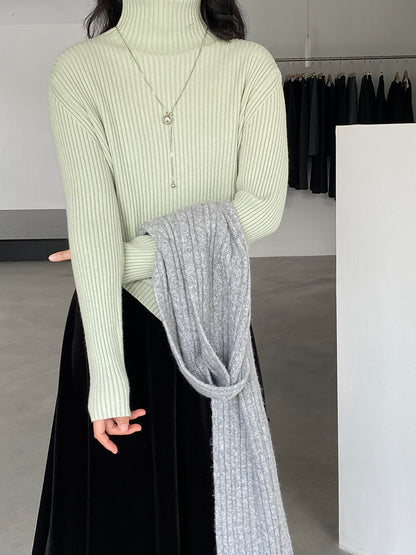 【cimz1388】實拍高領加厚高級感針織毛衣251128