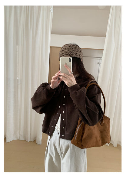 【H567】實拍秋冬挺版圓領棒球服外套251021