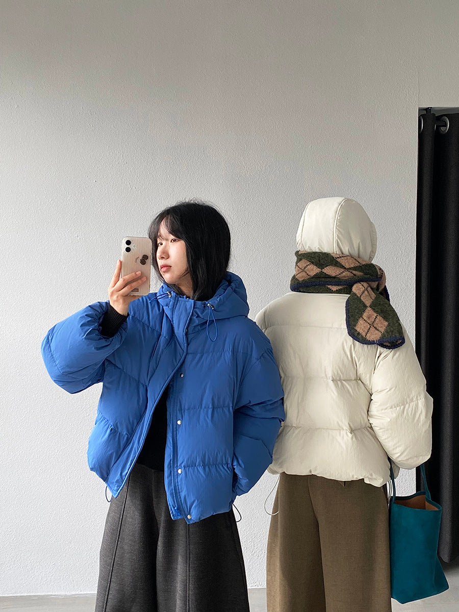 【cimz1728】實拍輕暖90％白鴨絨連帽羽絨外套251201