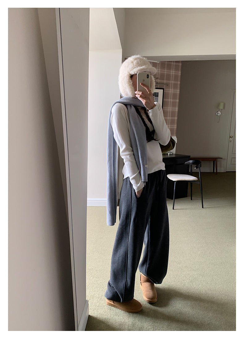 【H5510】實拍5色簡約雙層領針織T恤
251118