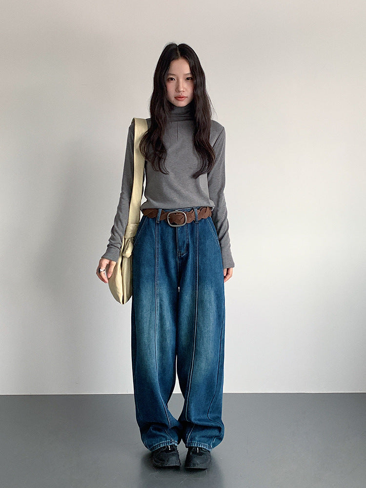 【LD11012】實拍加厚半高領6色打底長袖t恤251110