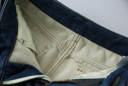 【LD11049】實拍S~XL美式加絨加厚高腰牛仔褲＋皮帶腰包251202