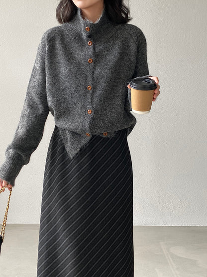 【cim8616】實拍質感加厚慵懒態度高領針織毛衣251114