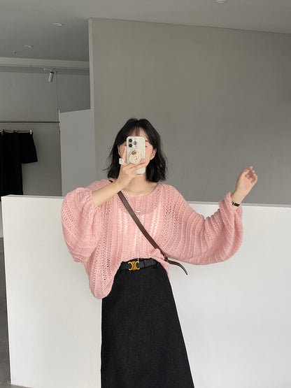 【cim0628】實拍温柔慵懒寬鬆針織薄罩衫（20羊毛）251114
