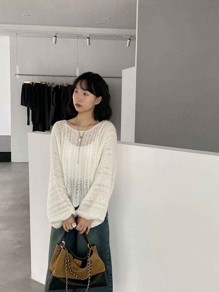 【cim0628】實拍温柔慵懒寬鬆針織薄罩衫（20羊毛）251114