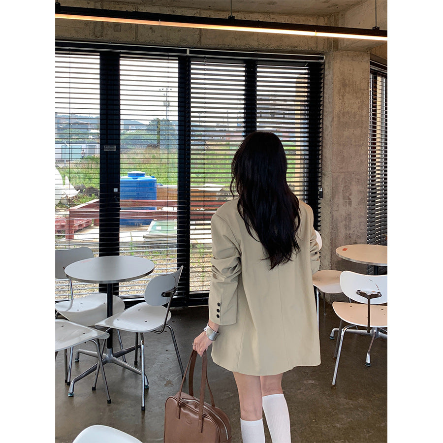 【H5385】實拍韓版秋季顯瘦休閒西裝外套250902