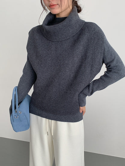 【LD11065】實拍半高領針織衫+針織背心251209