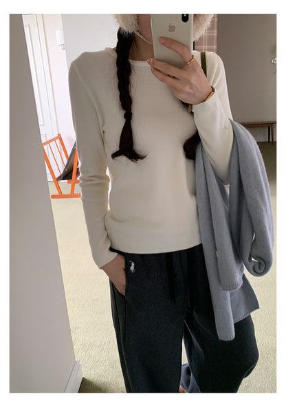 【H5510】實拍5色簡約雙層領針織T恤
251118