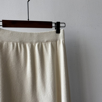 【Y0723】實拍冬季簡約針織大擺A字裙（棉羊毛4%)251106