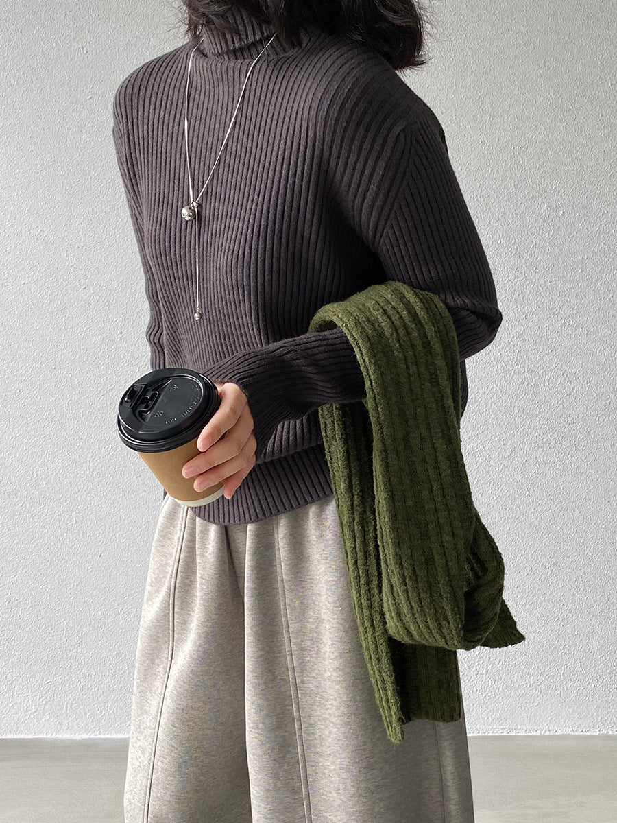 【cimz1388】實拍高領加厚高級感針織毛衣251128