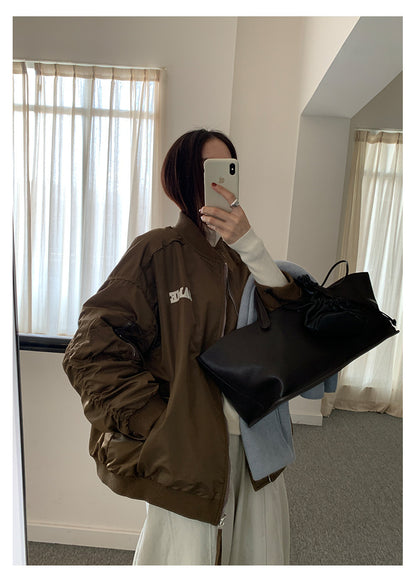 【H5526】實拍兩面穿|絨毛加厚棉服風衣外套251125