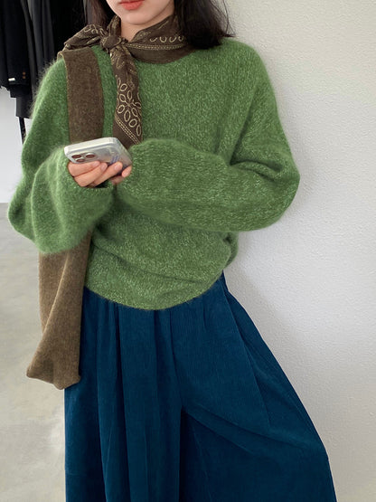 【cimz1373】實拍黑標奢柔雲朵 95羊毛5羊絨慵懶加厚針織毛衣251128