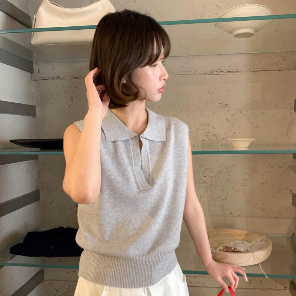 【LR01293】實拍imiss氣質百搭！33%羊毛無袖針織衫260305