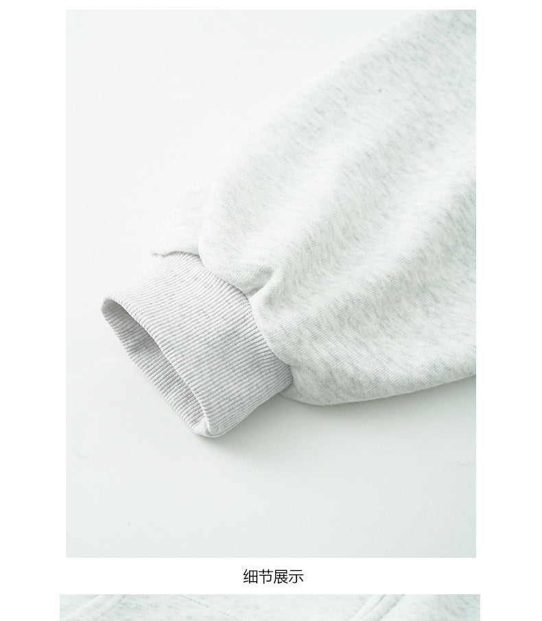 【H5495】實拍男友寬鬆款刺繡長袖連帽衞衣外套251109