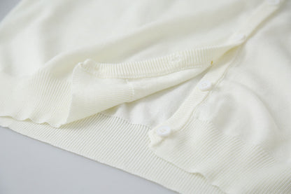 【LD3188】實拍初秋刺繡笑臉氣質針織外套（含羊毛6%)
250922