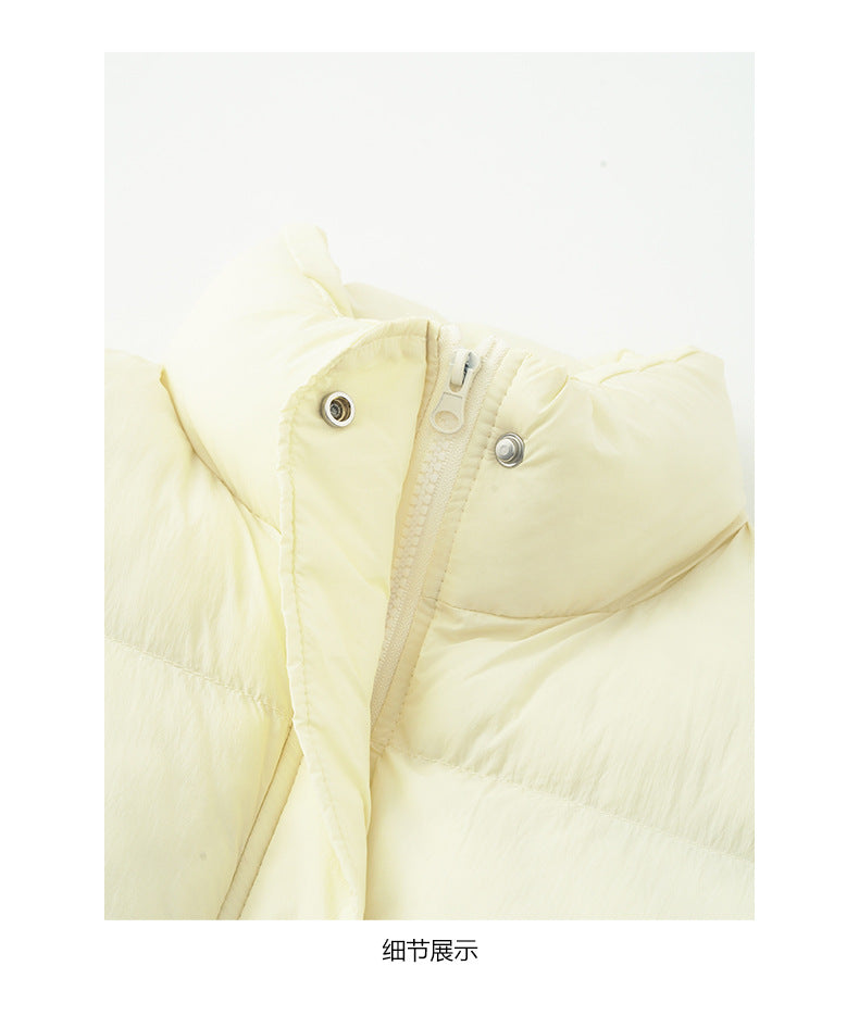 【H5474】實拍秋冬簡約立領保暖棉服背心251109