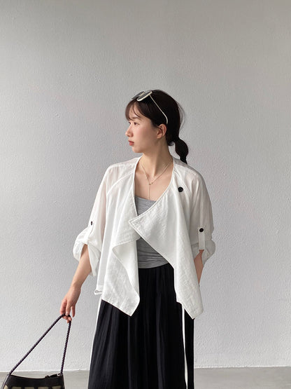【cimz1861】韓系慵懶鬆弛感☁️輕盈垂墜大傘擺雲朵寬褲/褲裙260416