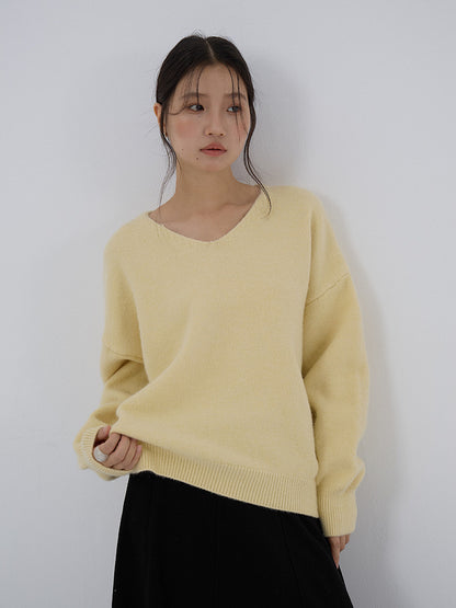 【LD3281】實拍慵懶寬鬆棉羊絨針織毛衣251103