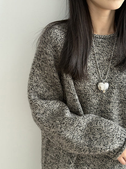 【Y276】實拍冬季軟糯慵懶保暖針織毛衣（棉羊毛10%)251106