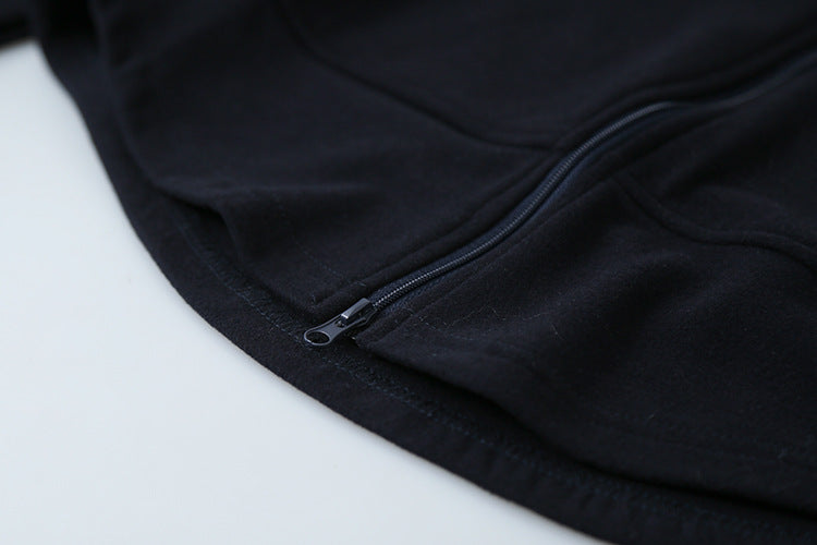 【LD3293】實拍立領雙頭拉鍊衞衣外套251103