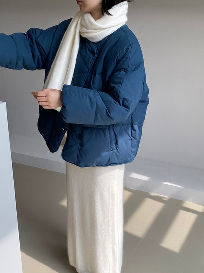 【cimz1010】實拍冬日温暖加厚90％白鴨絨羽絨外套大衣251128