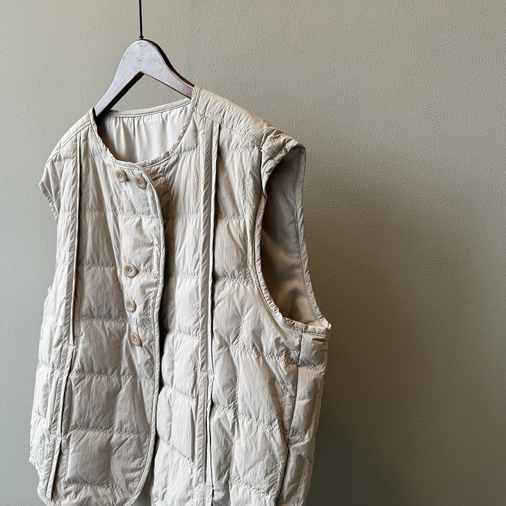 【Y82633】實拍輕暖羽絨背心（含90％白鴨絨）251016