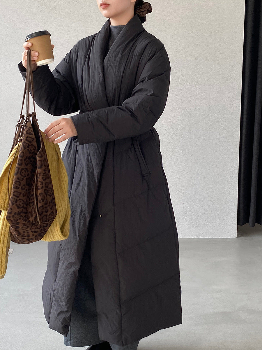 【cimz6386】實拍歐美大氣抗寒鎖温收腰氣質羽絨外套（白鴨絨90%)251120