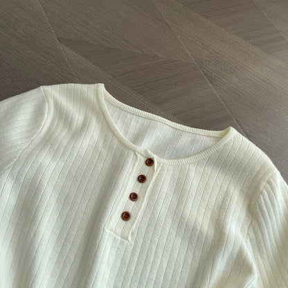 【cimYL369】實拍圓領坑條安迪绒氣質針織衫251201