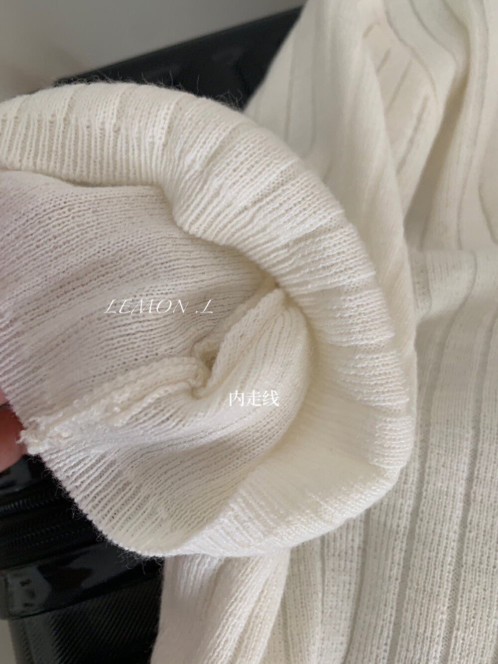 【L66097】實拍韓系純色坑條短袖15%羊毛針織衫240322