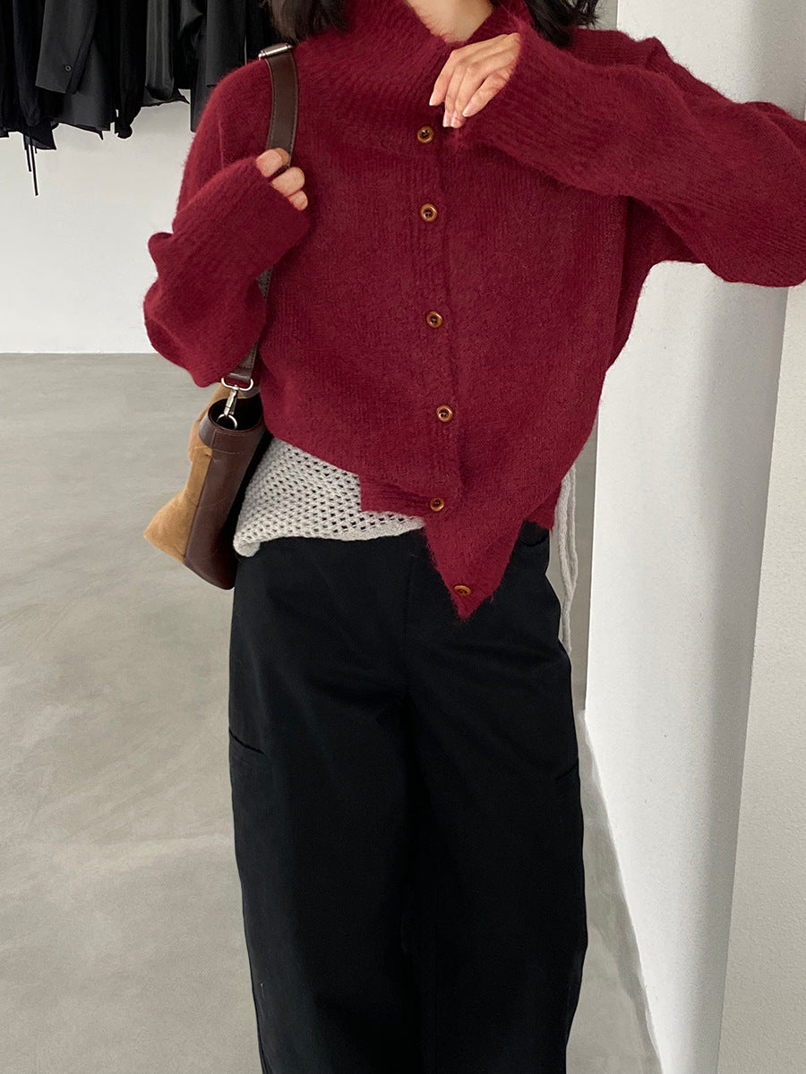 【cim8616】實拍質感加厚慵懒態度高領針織毛衣251114