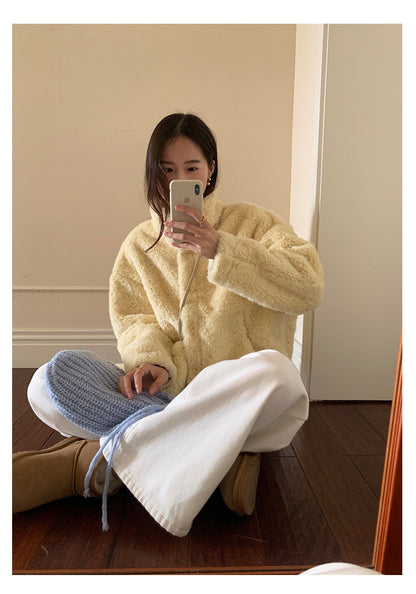 【H5503】實拍基礎純色半高領針織衫251118