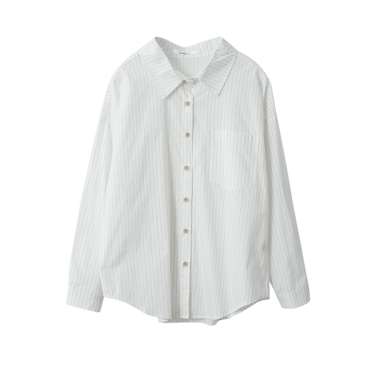 【LD003】實拍中性棉100氣質寬鬆條紋襯衫251103