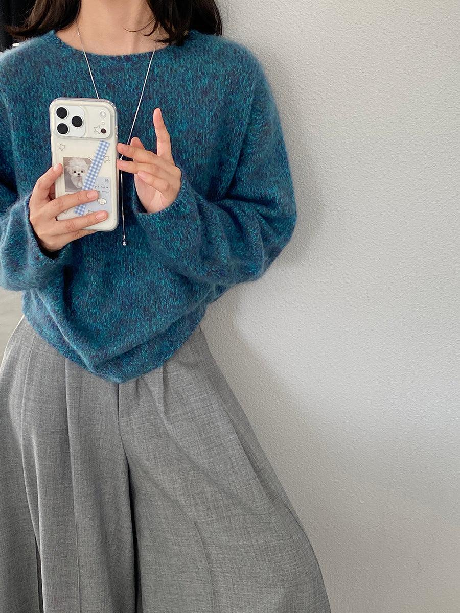 【cimz1373】實拍黑標奢柔雲朵 95羊毛5羊絨慵懶加厚針織毛衣251128