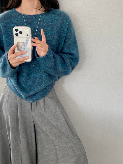 【cimz1373】實拍黑標奢柔雲朵 95羊毛5羊絨慵懶加厚針織毛衣251128