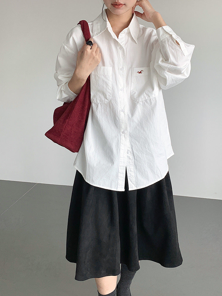 【LD11016】實拍冬季復古麂皮絨A字裙251110