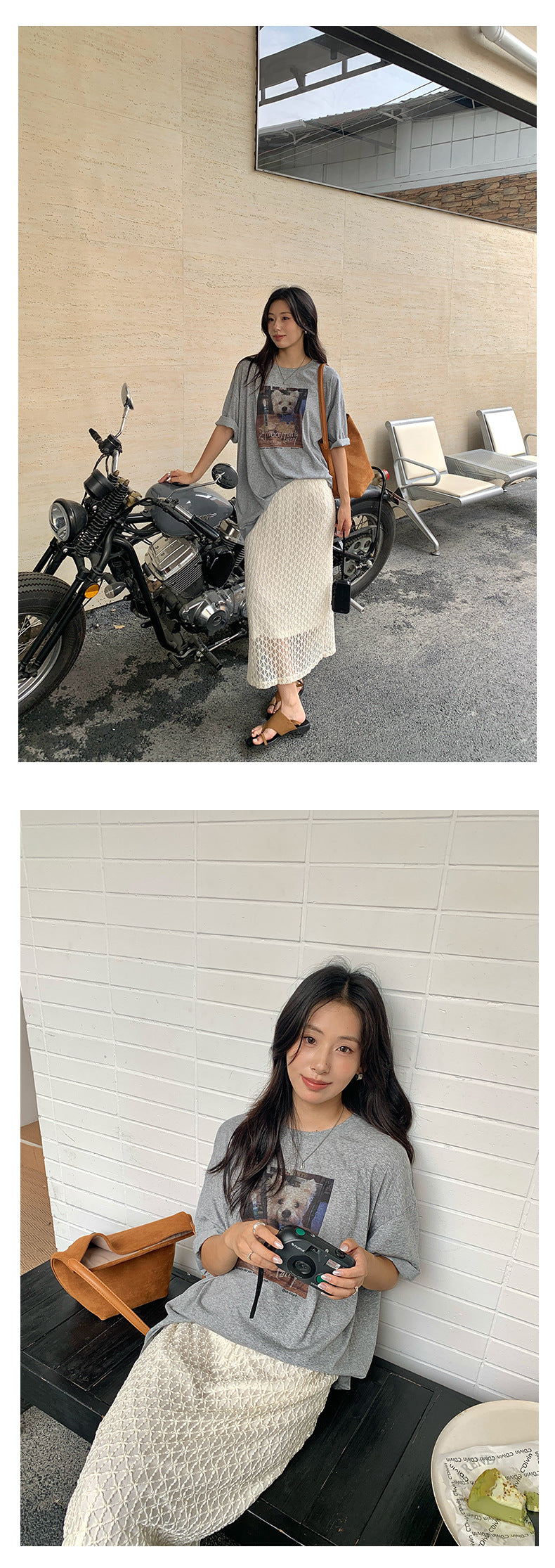 【H5247】實拍夏季甜美針織H型直筒鏤空蕾絲裙250513